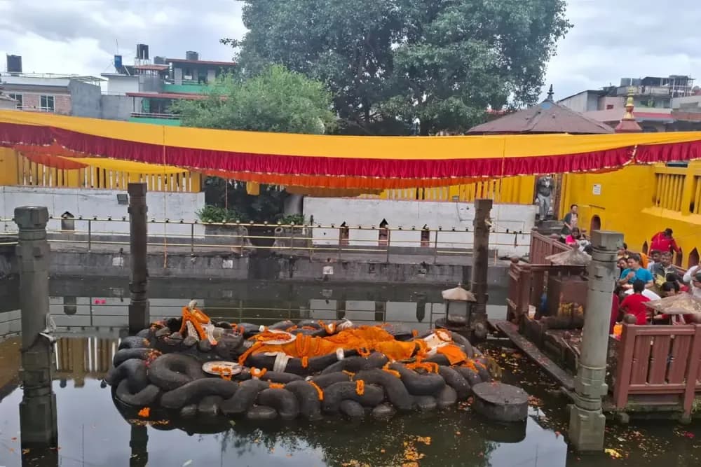 Budhanilkantha- The Sleeping Vishnu Temple